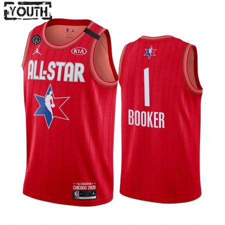Maglia NBA Phoenix Suns Devin Booker 1 2020 All-Star Jordan Brand Rosso Swingman - Bambino
